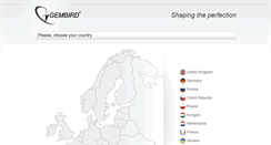 Desktop Screenshot of gembird.eu